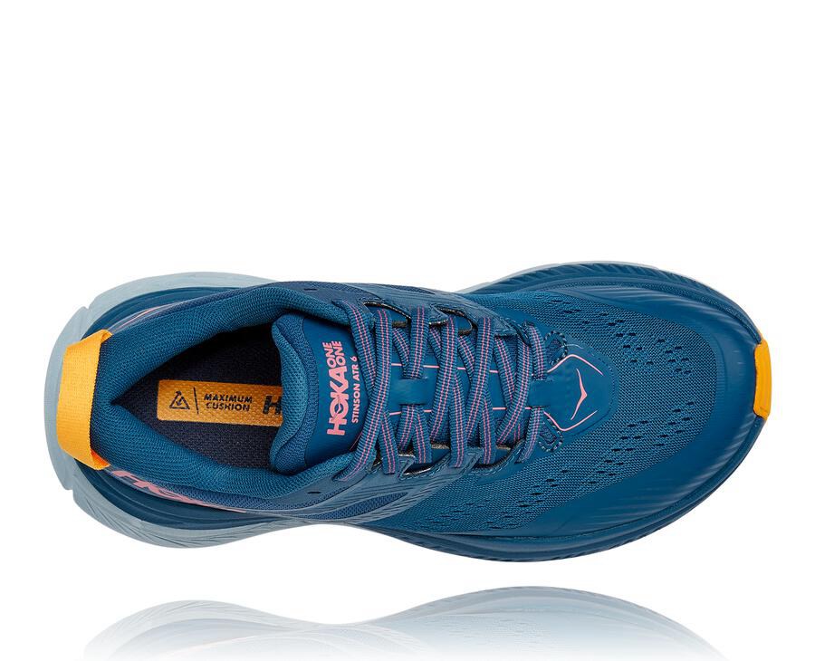 Zapatillas Trail Hoka One One Mujer - Stinson Atr 6 - Azules - ONT320487